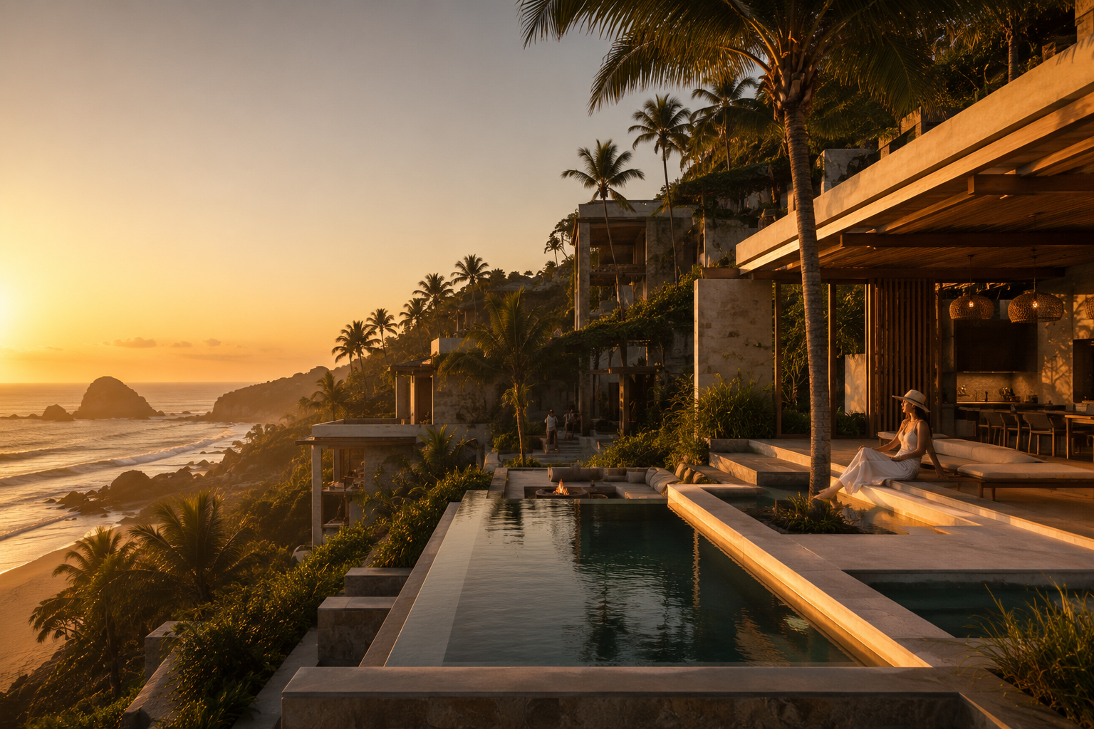 The Palmz, Zipolite, Oaxaca, Mexico. Lifestyle development by Studio954.